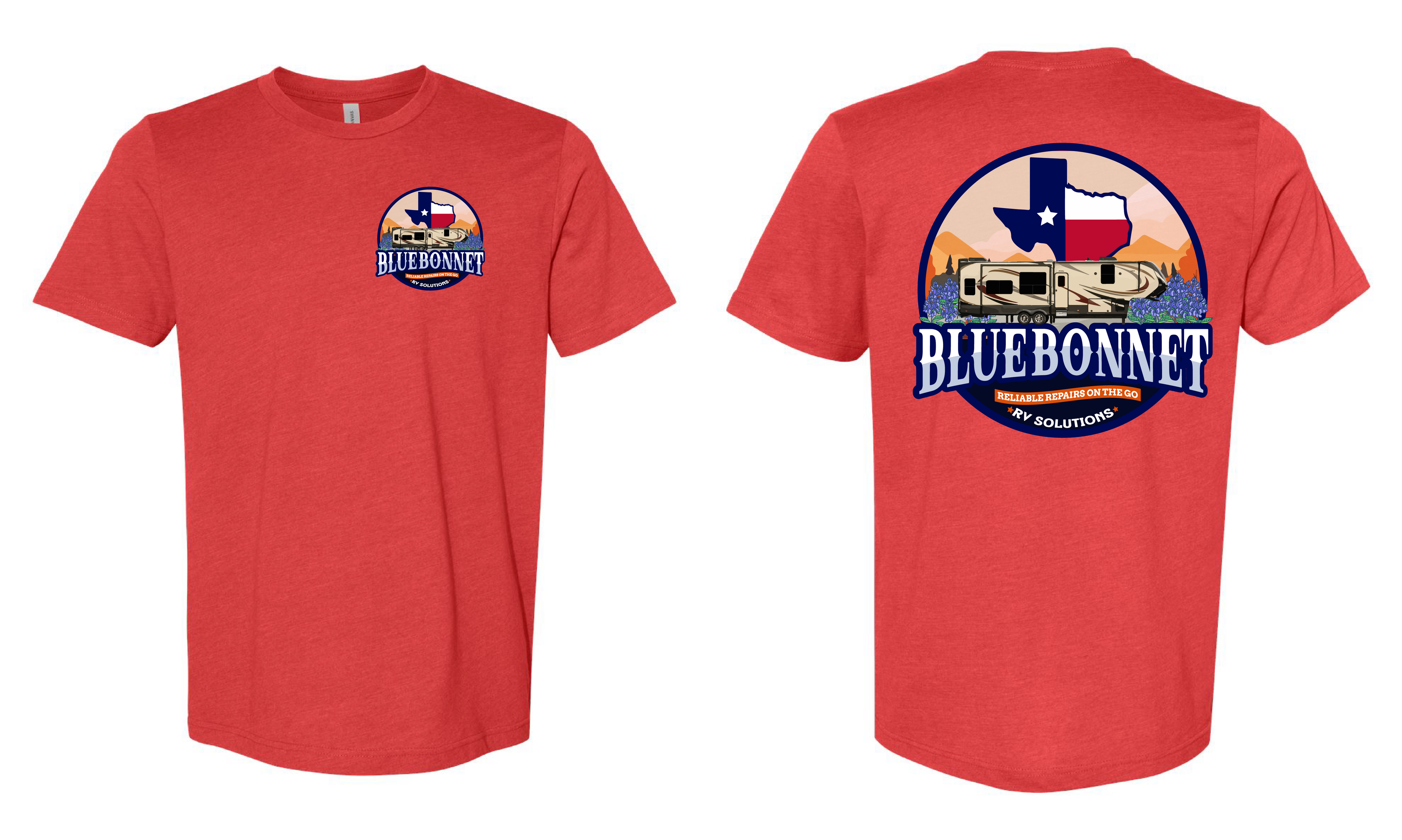 Bluebonnet- Heather Red